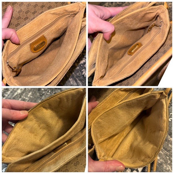 Gucci AUTHENTIC Vintage Tan Micro GG Monogram Small Crossbody Bag Purse - Picture 14 of 16